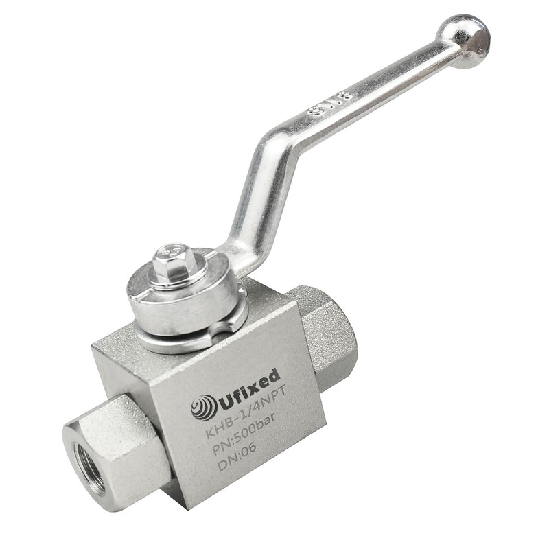 Ufixed 1/4" High Pressure Hydraulic Ball Valve - 7250 Psi,