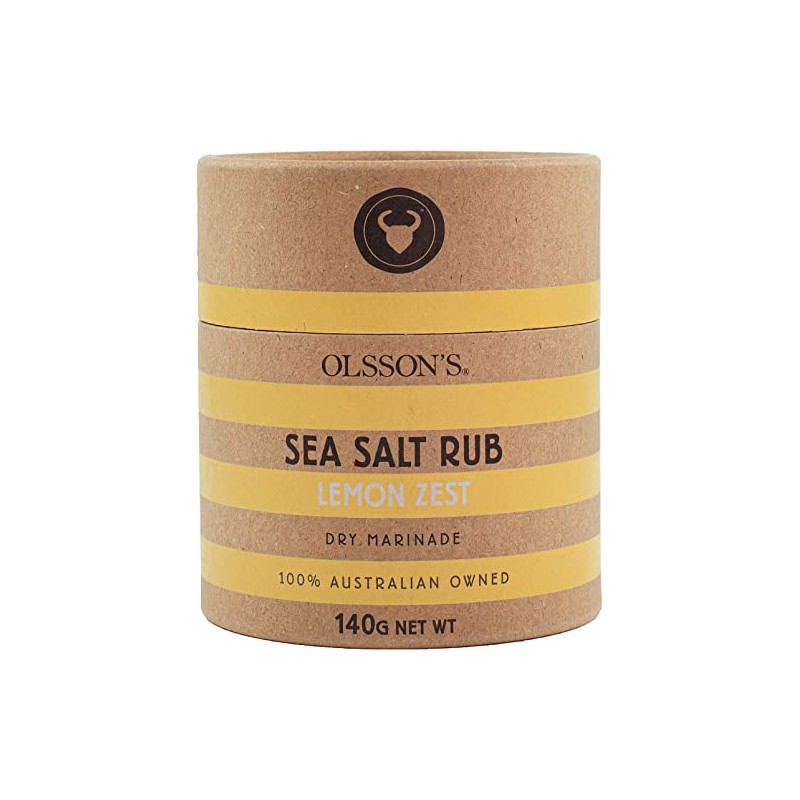 Olsson Lemon Zest Sea Salt Rub 140 g