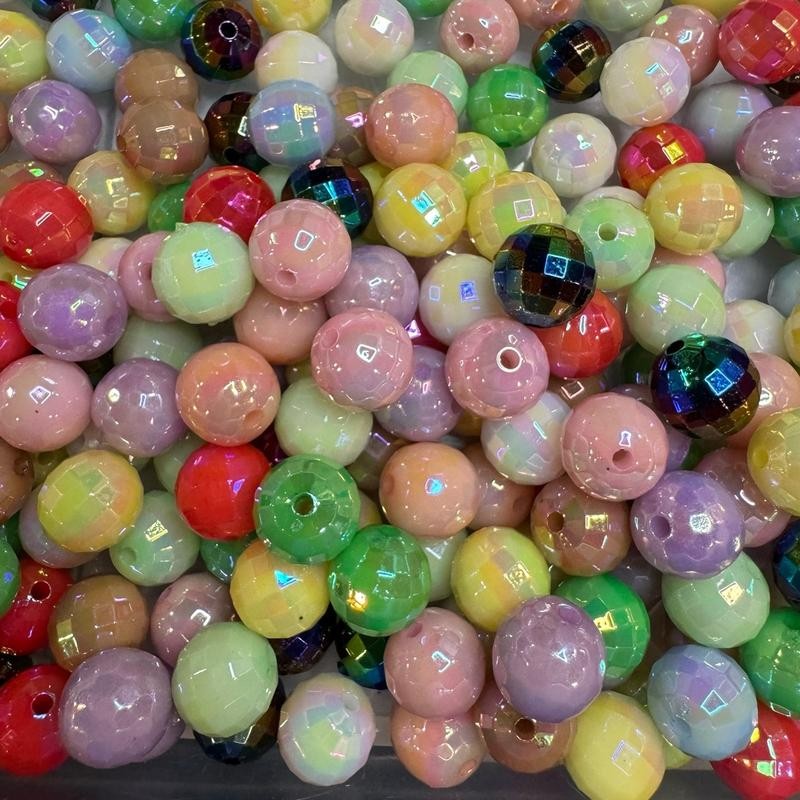 100ct Wholesale Bead Bags for Pen:_16mm Crackle Drip Bead