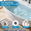 HAOMIAO Universal Pop-Up Bathtub Stopper with Clog-Proof Strainer, Bath Drain