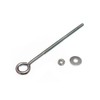 EYE BOLT WITH NUTS AND WASHERS M6 6MM X 150MM BZP WEATHERPROOF ( pack 4 )
