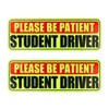 2pcs Student Driver Stickers, Colorful Please be Patient Student Driver