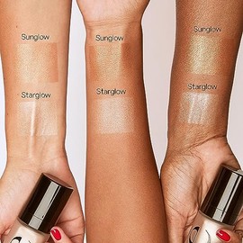 Saie Iluminador Ligero Glowy Super Gel - Luminizador E Imprimación de Maquillaje para Piel Luminosa - Enriquecido Con Vitamina C  Aceite de Escualeno 