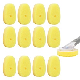 UWSTE 12Packs Dish Wand Sponge Refills for Scrub Daddy Dish Daddy - Replacement Heads for Dish Sponges, Non Scratch Dish Washing Scrubbers, Kitchen Dish Cleaning (Only Refills)