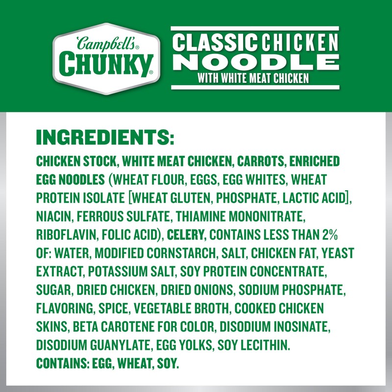 Campbell’s Chunky Soup, Classic Chicken Noodle Soup – Kelce Legend