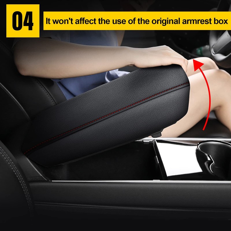 AOMSAZTO Leather Center Console Cover for Honda Civic 2015 2014