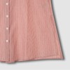 JAJU [JAJU] Women's Pure Cotton Long Sleeve Pajama Shirt_Dark Brick