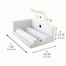 Aplicador manual de etiquetas: etiquetadora de precisión para botellas y tarros, ideal para velas, contenedores de vino/cerveza, productos de belleza 