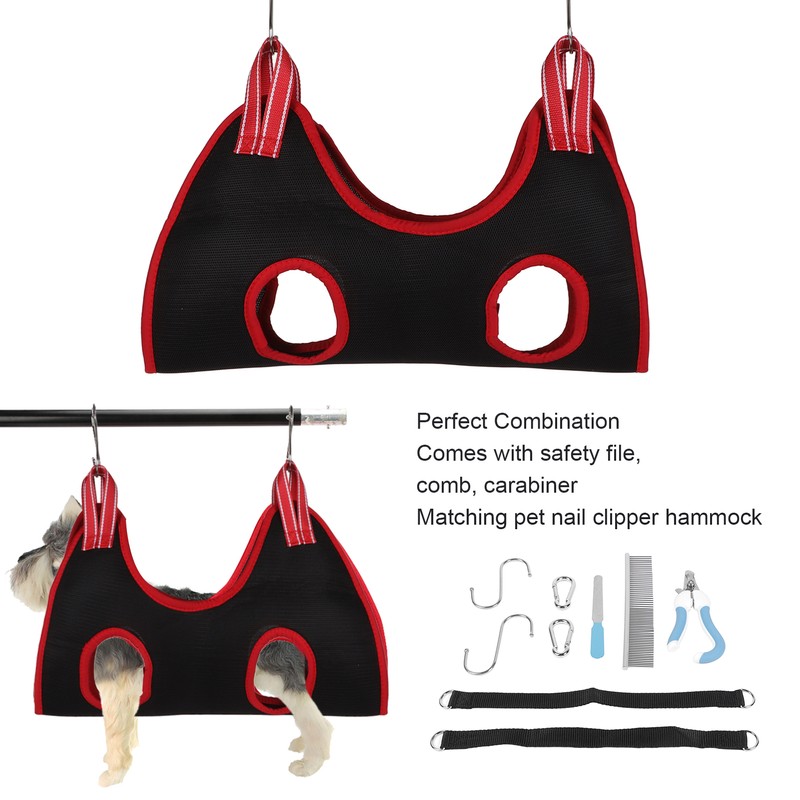 Dog Grooming Hammock Set Breathable Safe Restraint Bag Pet Grooming