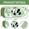 MLPKOI Clear Mesh Pencil Case Pouch, Large School Pencil Case