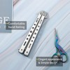 2 peines de mariposa de acero inoxidable plegables para entrenamiento