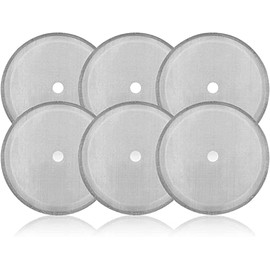 6 Pack 2.55inches Cafetiere Mesh Coffee Press Filter Mesh Replacement Stainless Steel Cafetiere Filter Mesh for Cafetiere 12 OZ (2.55inch / 350ml / 12oz)