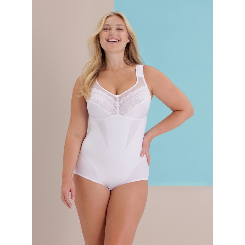 Miss Mary of Sweden Happy Hearts Non-Wired Body Shaper, White