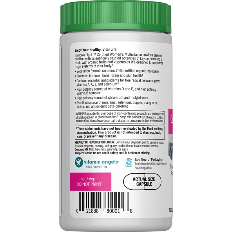 Rainbow Light Multivitamin for Women | 120 Capsules | with