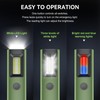 WeteamnoI Rechargeable EDC Flashlight with Green Beam, Bright White Led