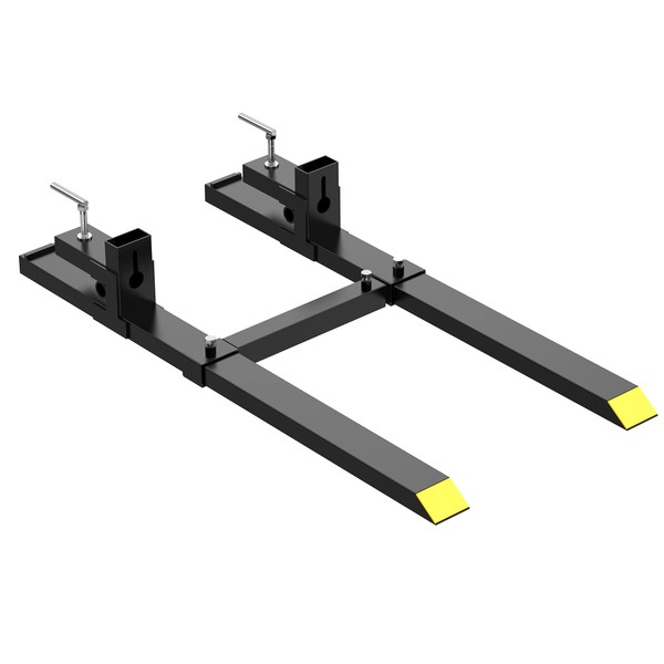 2000lbs Clamp on Pallet Forks, 43" Heavy Duty Fork Rack