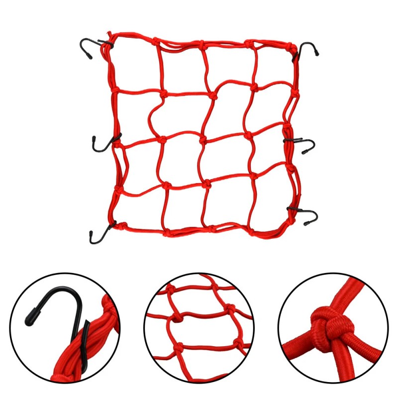 Unbranded 2X Cargo Net Motorcycle Helmet Mesh Luggage Tie Down