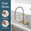 AIMADI Brushed Gold Kitchen Faucet,Wall Mount Faucet 8 Inch Center|2