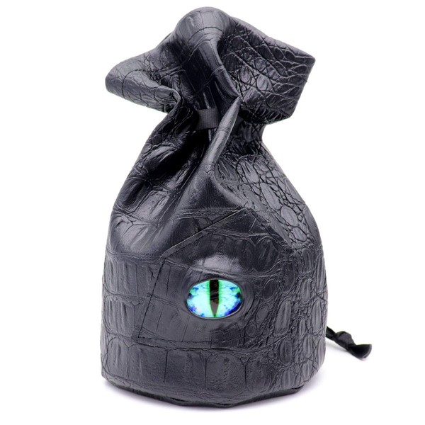Haxtec Dragon Dice Bag Drawstring Leather DND Dice Pouch Storage