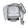 Zieichy Black Leather Driver & Passenger Side Bottom Replacement Seat