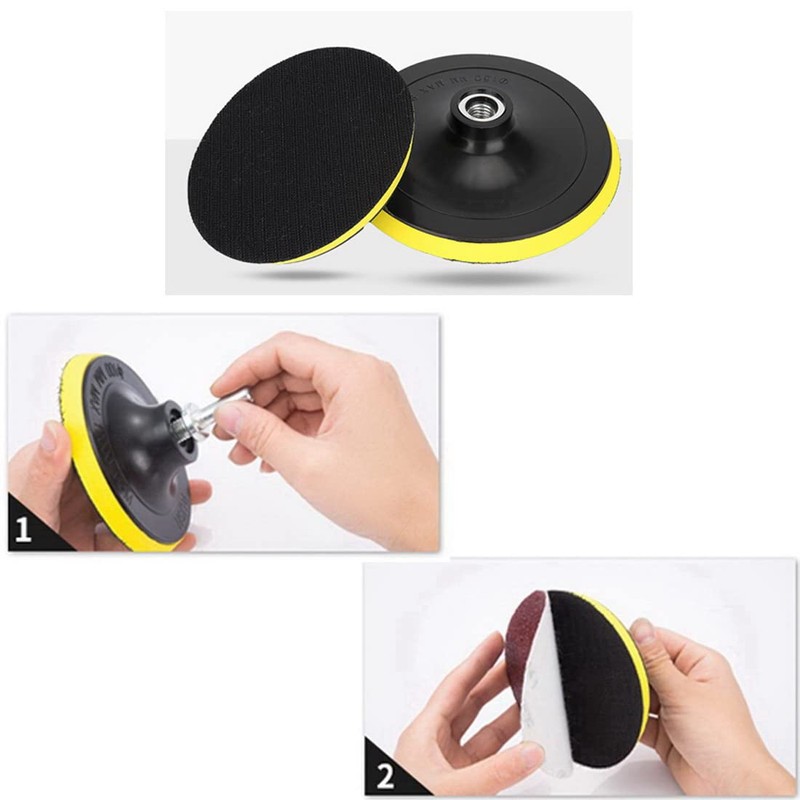 Sanding Pad Φ3.9 inches (100 mm), Polishing Disc Pie, Plastic
