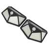 2 Pcs Solar Motion Sensor Light 4 Sided 100 LEDs