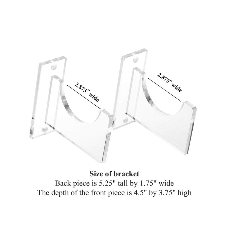 Better Display Cases Clear Acrylic Wine Bottle Display Wall Mount