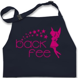 Shirtracer - Children's Apron for Boys and Girls - Baking Apron - Back Fairy Backfee, 1 Navy Blue