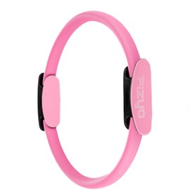 Fizyo Pilates und Yoga Ring Ø 38 cm, Magische Fitness Rad mit Doppelgriff, Leichter Widerstandsring für Übung, Grundtraining, Kern und Fettverbrennung, Yoga Ring (Rose)