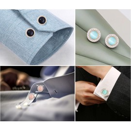 Botones a presión de lujo con diamantes de imitación y ojo de gato para reemplazo de jeans, botones decorativos para manualidades en varios colores (paquete de 30, 3 estilos)