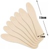 CZWESTC 400 Pcs Wooden Ice Cream Spoons, Mini Disposable Tasting
