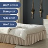 Wrap Around Dust Ruffle Bed Skirt - Cream - for