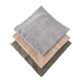 Ecoliko® Reusable Dust Cloths for Dry and Wet Dusting (6), Fluffy Cleaning Cloths for Dust-free Cleaning in the Home, Reusable, Washable at 60 Degrees, Lint-Free, 25 x 25 cm