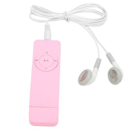 MP3 Player with Speaker, FM Radio, Headphones, Playback Lossless Music Player Up to 64GB, Portable MP3 Music Player for Students Travel(Pink)