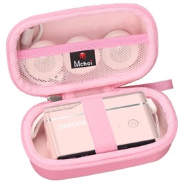 Mchoi Label Printer Case Suitable for POLONO P31S and L1-A Label Maker, Shockproof Portable Sticker Printer, Case Only, Pink
