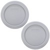 Pyrex 7202-PC Jet Gray Round Plastic Food Storage Replacement Lid,