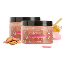 2 Piezas De Exfoliante Corporal Hidratante Almendra Y Miel