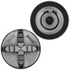 Mandrino autocentrante per tornio, mandrino manuale K02-63/M14 a 4 ganasce