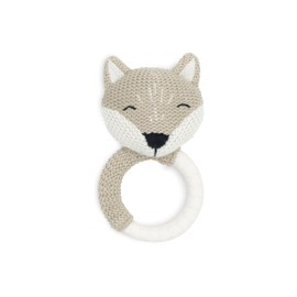 Jollein 101-007-67077 Rattle / Teether Fox White/Olive