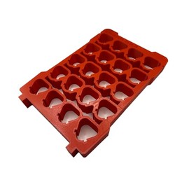 Generic Jonah Pope Design 3d Printed Insert for M12 Battery and Packout Organizer (Insert only) (Red)
