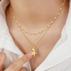 MTMY Beaded Necklaces for Women 14K Gold Plated Dainty Colorful