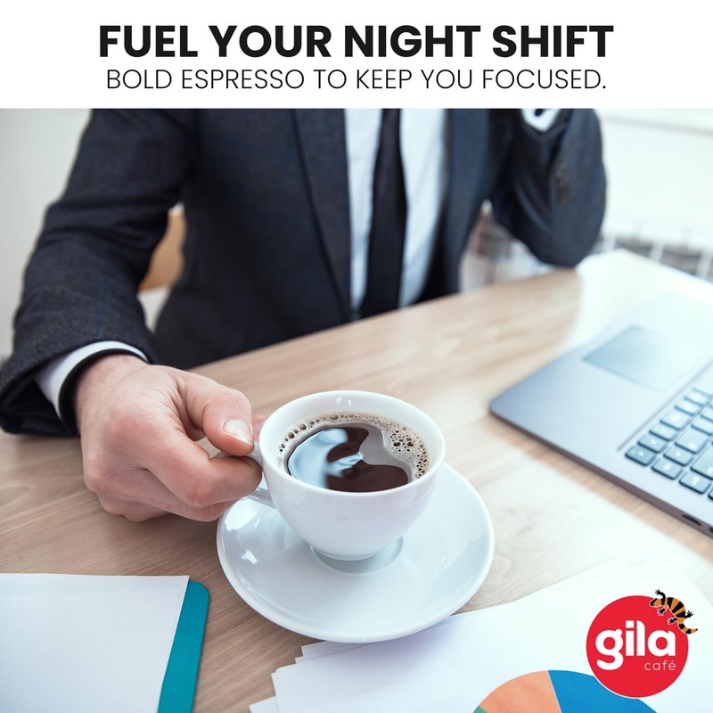 gila café Ground Coffee Medium Roast Espresso 32oz (1-Pack) -