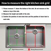 Stainless Steel Kitchen Sink Grid,13.2" x 11.6" x 1.2" Sink