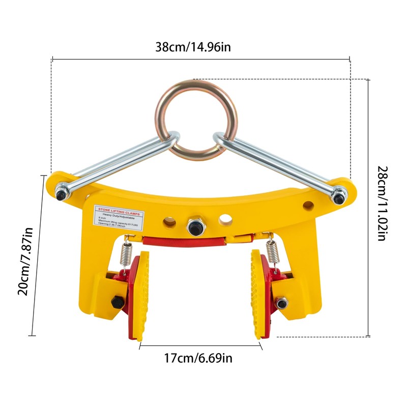 Granite Slab Lifting Clamp, Heavy Duty 617lbs Lifting Clamp, for