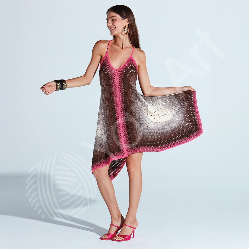 YarnArt Flowers Vivid Yarn 250gr 8.80 oz 1094yds 55% Cotton