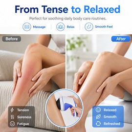 Handheld Body Massager for Relaxation – 4 Interchangeable Heads with High-Speed Oscillation for Home Use