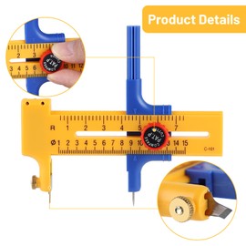 LALAGO Circle Cutter Paper, Circle Cutter for Circles, Compass Cutter from 1-15 cm for Cutting