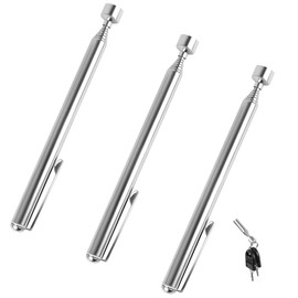 3Pcs Telescopic Pick Up Tools Up to 64 cm Extendable Magnetic Handheld Pick Up Stick Stainless Magnetic Telescopic Rod Magnet Handheld Tool Pen Style Design for Older Pregnant Women(1.4KG)
