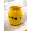 Nobel Barrel Shaped Utensil Holder & Organiser, Sturdy Cutlery Holder