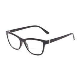 Cat Eye Bifocal Reading Glasses in Glossy Black by Readers.com | The Eiffel | +1.25